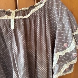 Magnolia Pearl Brown Polka Dot Midi Dress